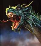 ROAR! - A Great Earth Dragon roaring, from The Book of the Dragon by artist Ciruelo.