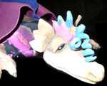 Flopsy's Head - A close-up view of Flopsy's ceramic head.