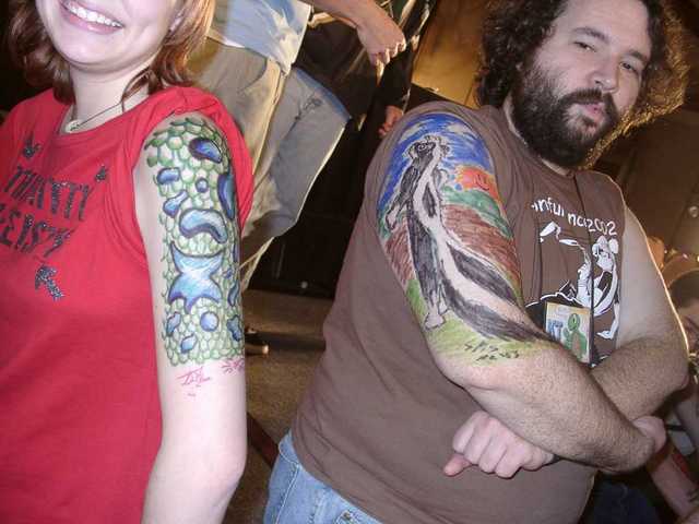Iron Artist 1 - This year's challenge was tattoos drawn with Sharpies! (FC2003)
