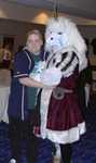 Zachariah - The face of this costume was done with some sort of mesh to let the wearer see out in every direction. (FC2002)
