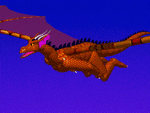 Dragon Model 2.0 - My 2nd generation dragon model. Rendered in Imagine, 1990