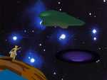 The Chirr'T'Thar scoutship Rump Biter encounters an odd phenomenon in space and an even odder alien craft.