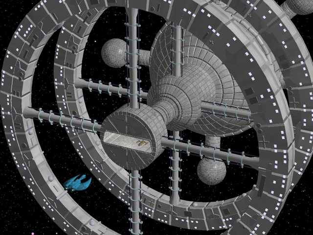 Eidolon approaches the main dock of the Chirr'T'Thar mining station