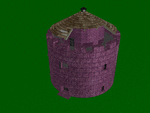 An exterior view of the Tower from Genesis. Rendered in Imagine, 1996 