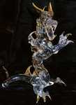 Hawaii #1 - He's from Hawaii! Blown glass with gold gilding. (Front View)