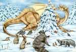 A Little Holiday Magic - A dragon helps trim the tree,
by Alicia Austin