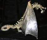 Midas - Gold-plated pewter dragon, one of my first. (Side View)