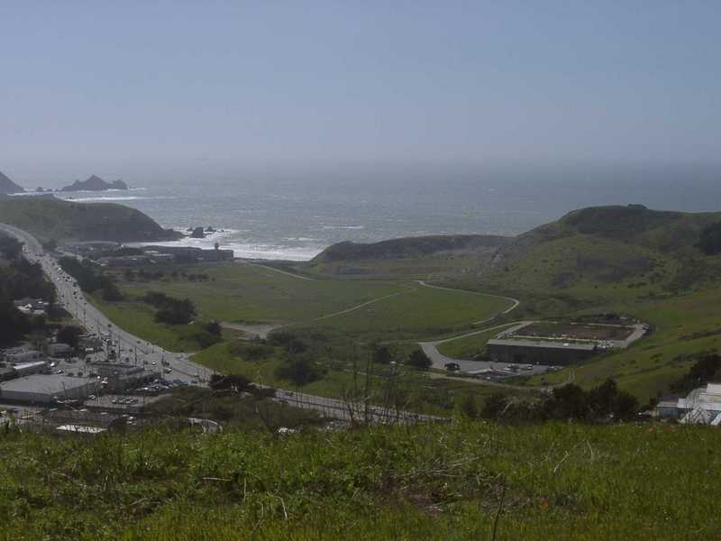 Highway 1, Rockaway Beach and the old quarry.