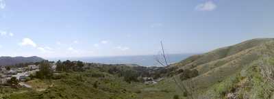 
View looking down into Rockaway valley in Pacifica.