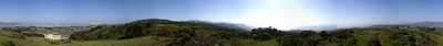 
360-degree combined view made from 4 seperate panaromic shots to give a view of the Penninsula from atop Sweeney Ridge in San Bruno. NOTE: this is not the view from the Portola Vista point, that will be a different photo.