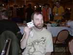 Chris Sawyer flashing his badge. (FC2003)
