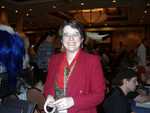 Susan Van Camp, the lady in red. (FC2003)