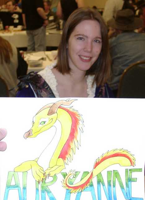 Auryanne. I'm holding that picture up to hide her lunch.
 (FC2002)