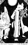 Kani Agochara as his Inquisitor Ciar persona, questioning Envoy. From the log We Have Ways Of Making You Talk.
Art by Jordan Greywolf