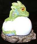 The baby dragon from the Windstone dragon family. (Rear View)
