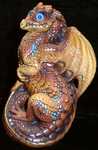 The adolescent dragon from the Windstone dragon family. (Side View)
