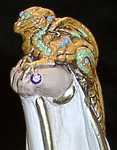 Close up of the wizard's dragon familiar.
